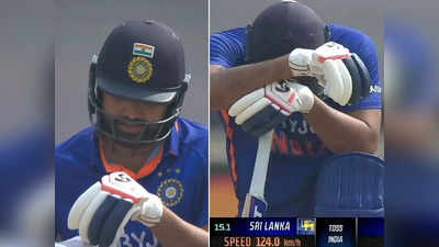 Ind vs Sl: अरे ये क्या हुआ...! छक्का के लिए खेले शॉट पर आउट, रोहित शर्मा का यह रिएक्शन तोड़ देगा दिल