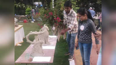 National Youth Festival: ರಾಷ್ಟ್ರೀಯ ಯುವಜನೋತ್ಸವದಲ್ಲಿ ಗಮನ ಸೆಳೆದ ಮಣ್ಣಿನ ಕಲಾಕೃತಿಗಳು