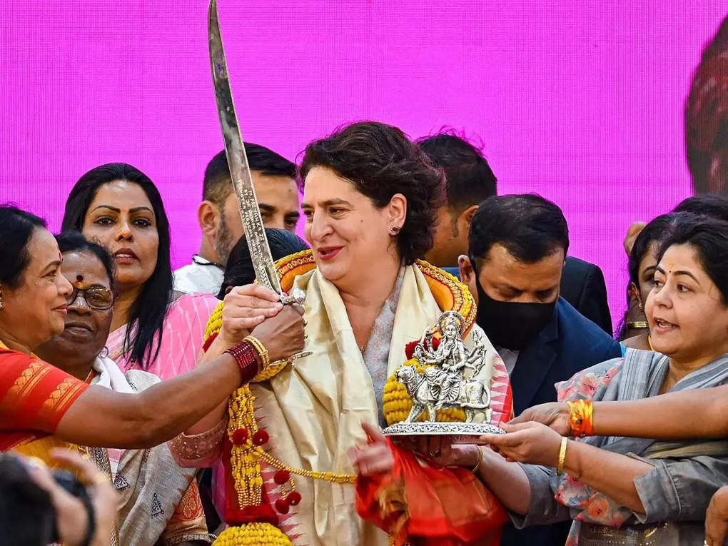 AICC General Secretary Priyanka Gandhi in Bengaluru