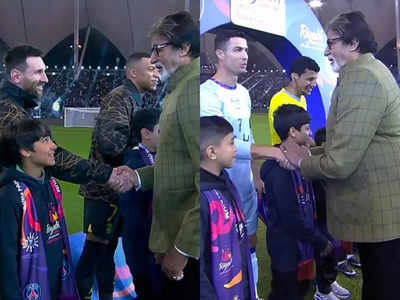 Amitabh Bachchan Meets Messi Ronaldo : মেসি-রোনাল্ডোর সঙ্গে কথোপকথনের পর কী প্রতিক্রিয়া অমিতাভের?