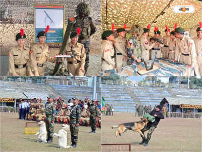 Kanchenjunga Stadium : Insas Rifle, AK-47 থেকে Grenade Launcher, শিলিগুড়িতে সেনাবাহিনীর অস্ত্র প্রদর্শনী