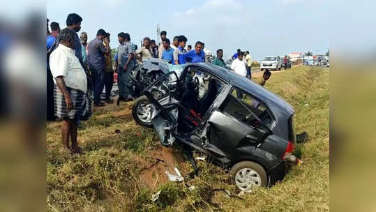 திண்டுக்கல் அருகே இரண்டு கார்கள் நேருக்கு நேர் மோதல் - விபத்தில் நேர்ந்த உயிர் பலி