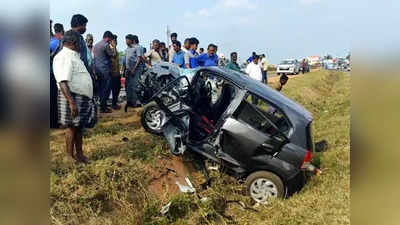 திண்டுக்கல் அருகே இரண்டு கார்கள் நேருக்கு நேர் மோதல் - விபத்தில் நேர்ந்த உயிர் பலி