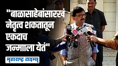 बाळासाहेब नसते तर महाराष्ट्रात गेली ५० वर्षे गरम रक्ताची पिढी दिसली नसती, संजय राऊतांचं विधान