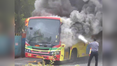 எலக்ட்ரிக் கார்கள், ஸ்கூட்டர்களை தொடர்ந்து Electric Bus தீப்பிடித்து எரிந்தது! மும்பையில் பரபரப்பு!