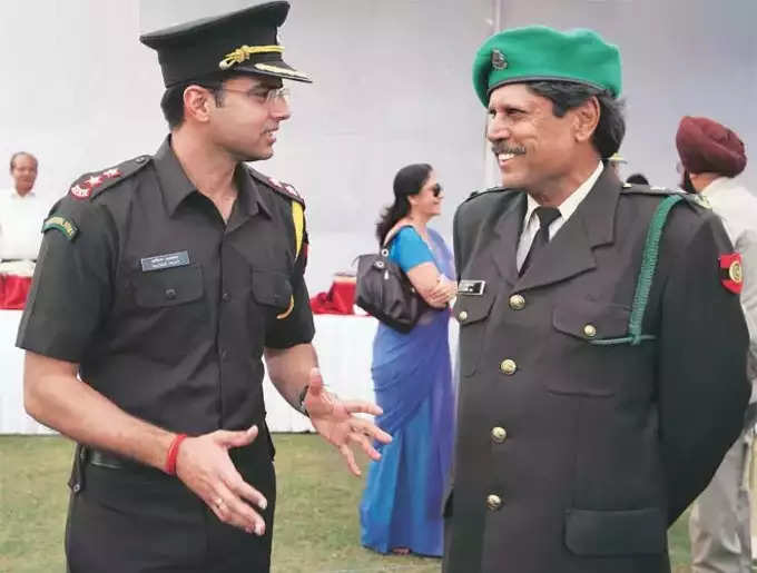 Kapil Dev in Indian Army Uniform