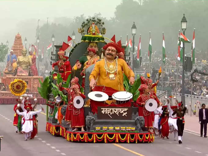 ರಿಪಬ್ಲಿಕ್‌ ಡೇ ಪರೇಡ್‌ನಲ್ಲಿ ಆಕರ್ಷಿಸಿದ ಮಹಾರಾಷ್ಟ್ರದ  ಟ್ಯಾಬ್ಲೋ!