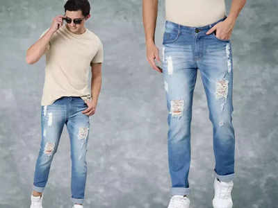 ट्रेंडी आणि स्टायलिश लुकसाठी रिपब्लिक डे सेलमध्ये मोठ्या सवलतीत मिळवा या ripped blue jeans