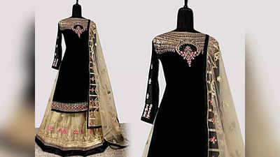 इन Black Suit Salwar का स्टाइल किसी भी नाईट पार्टी या फंक्शन में आपके लुक को देगा जबरदस्त खूबसूरती