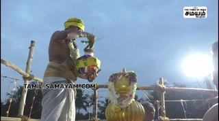 கரூரில் புகழ்பெற்ற அருள்மிகு ஸ்ரீ வஞ்சியம்மன் ஆலயத்தில்  மகா கும்பாபிஷேக விழா