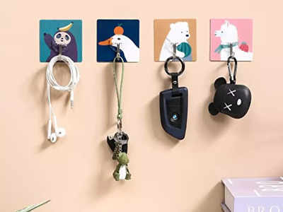 Wall Hanger Sticker: कहीं भी आसानी से चिपक जाते हैं ये हेंगर, किचन और बाथरूम में करें इस्तेमाल