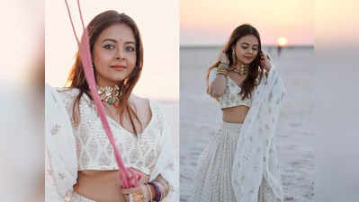 Devoleena In Gujrat: माथे पर सिंदूर और बिंदिया सजाए गुजराज गईं देवोलीना तो फैंस बोले- पति के प्यार की चमक है