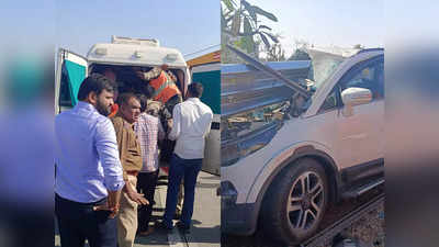 अपघातात कारमध्ये कठड्याचा पत्रा घुसला, अडकलेल्या आजी-आजोबांचा आकांत; CM शिंदेंच्या OSDनी वाचवला जीव