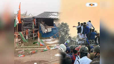 Bhangar ISF-TMC Clash : হাতিশালায় শুনশান তৃণমূলের ৪ অফিস