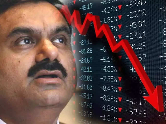 Adani Stock down in Sensex!