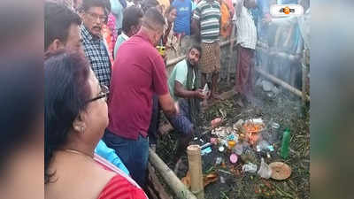 Malda News : মালদায় জলাশয় থেকে উদ্ধার দুর্গামূর্তি, মন্দির প্রতিষ্ঠার দাবি গ্রামবাসীদের