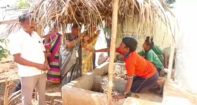 In this village government school in gadag district has smart class, high tech lab and other facilities