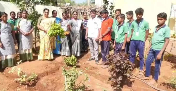 In this village government school in gadag district has smart class, high tech lab and other facilities