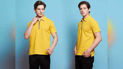 Polo Neck T Shirts For Men: फैंसी स्टाइल के लिए ये टी शर्ट हैं बढ़िया, पाएं कॉलर्ड पोलो नेक