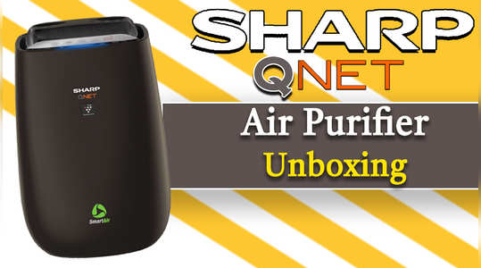 sharp qnet air purifier unboxing