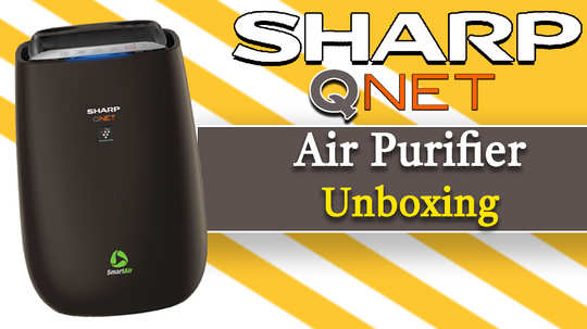 sharp qnet air purifier unboxing