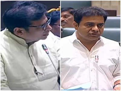 Telangana Assembly: శ్రీధర్‌ బాబు వర్సెస్ కేటీఆర్.. ధరణి పోర్టల్‍‌పై వాడీవేడి చర్చ