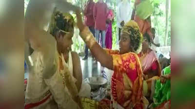 Marriage: పెళ్లి జరుగుతుండగా అతిథిగా కోతి.. వధూవరుల తలపై ఉన్న జీలకర్ర బెల్లంతో పరార్