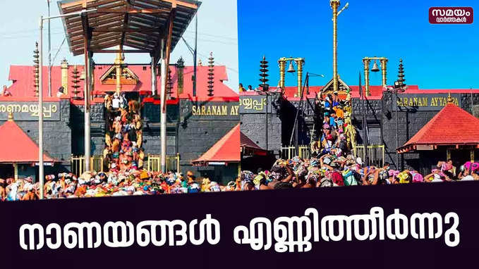 ശബരിമലയിലെ നാണയ കൂമ്പാരം എണ്ണിത്തീർന്നു | sabarimala  news |