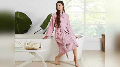 Bathrobe For Women: पहनने में ज्यादा कंफर्ट देते हैं ये बाथरोब, वॉटर एब्सॉर्बेंट है फैब्रिक