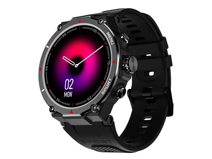 <strong>NoiseFit Force Rugged Round Dial Bluetooth Calling Smart Watch:</strong>