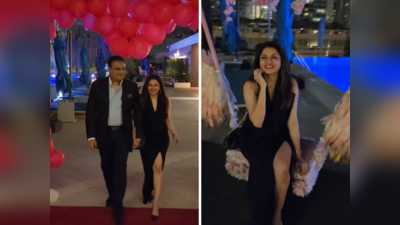 सलमानची अभिनेत्री खास व्यक्तीसोबत दुबईत, 53 वर्षीय भाग्यश्रीचा स्लिट ड्रेसमध्ये रोमान्स, फोटो व्हायरल