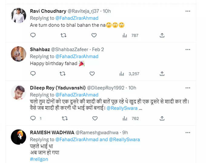 Swara Bhasker Old tweet Bhai goes viral