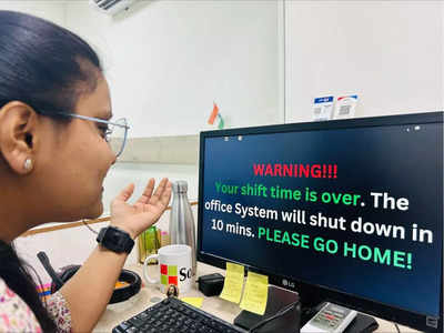 Viral News: कर्मचारी की शिफ्ट पूरी होते ही ऑफिस के कंप्यूटर पर लिखी आ जाती है ये चेतावनी