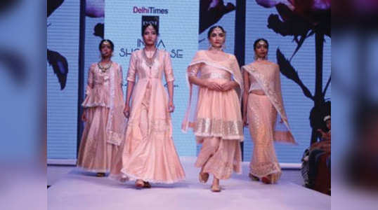 bridal collection for summer bride at day 2 of delhi times pcj india showcase week 2017
