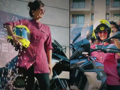 Ajith kumar BMW Bike: தல அஜித்தை பார்த்து அதே பைக்கை வாங்கிய துணிவு பட நடிகை!