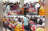 Taraka Ratna Funeral: తారకరత్నకు తుది నివాళి.. కన్నీరు పెట్టుకున్న కుటుంబసభ్యులు
