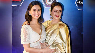 Rekha And Alia Bhatt: গাঢ় লাল লিপস্টিক ও সিল্ক শাড়ি পরে রেড কার্পেটে রেখা, জড়িয়ে ধরলেন আলিয়া ভট্টকে