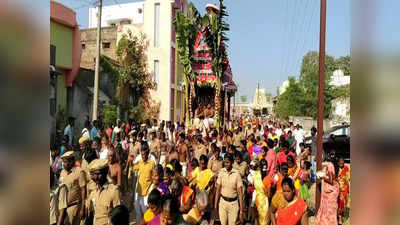 பிரசித்தி பெற்ற திருப்புட்குழி விஜயராகப் பெருமாள் கோவில் தேரோட்டம்; திரளான பக்தர்கள் தேர் இழுத்து வழிபாடு!