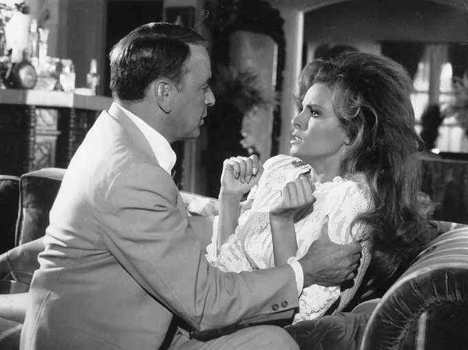 Raquel Welch and Frank Sinatra