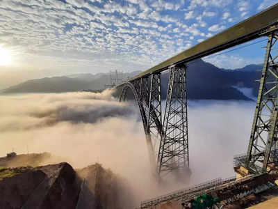 जगातील सर्वात उंच रेल्वे पूल भारतात, आयफेल टॉवरपेक्षा ३५ मीटर उंच; अन् १२० वर्षांचे आयुष्य