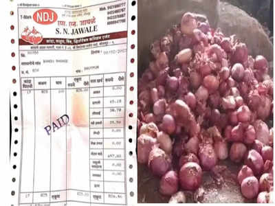 Solapur News: ८२५ किलो कांदा विकून शेतकऱ्याच्या हातात एक छदामही पडला नाही, उलट व्यापाऱ्यानेच १ रुपया मागितला