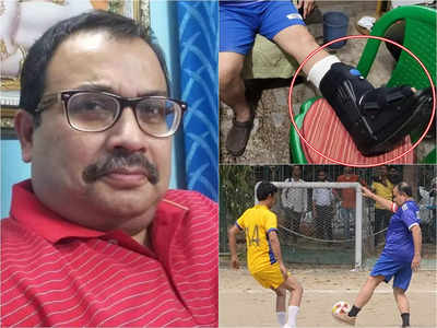 Kunal Ghosh News : ফুটবল খেলতে গিয়ে পা ভাঙল কুণাল ঘোষের, বুধবার অস্ত্রোপচার