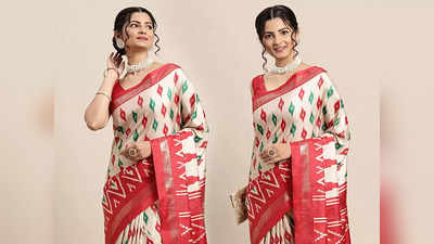 डिफ्रेंट और अट्रैक्टिव ट्रेडिशनल लुक देती हैं ये स्टाइलिश Red And White Sarees, काफी मुलायम है इनका फैब्रिक