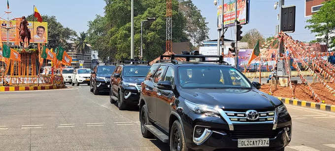 ಮೋದಿ ಭದ್ರತಾ ಪಡೆ ಗಸ್ತು.