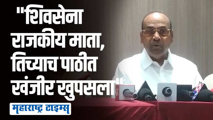 ४० गद्दार आमदारांनी आईच्याच पाठीत खंजीर खुपसला, खासदार अनंत गीतेंची टीका