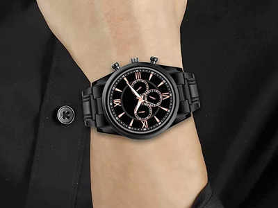 पर्सनालिटी को ज्यादा इंप्रेसिव बना देंगी ये शानदार Black Chain Watch, राउंड डायल शेप में उपलब्ध