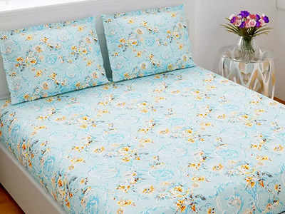 100% अच्छे और मुलायम फैब्रिक से बनी हैं ये खूबसूरत Double Bed Bedsheets, साथ में पाएं 2 मैचिंग कवर