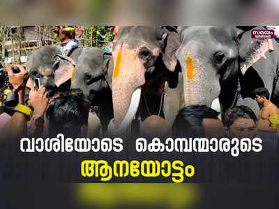 കൊമ്പന്മാരുടെ ആനയോട്ടം ; വിജയി ആര് ?