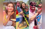 Celebrity Holi 2023 : রঙের উৎসবে মেতে বলি-টলি, তারকাদের বসন্তে মুগ্ধ ভক্তেরা
