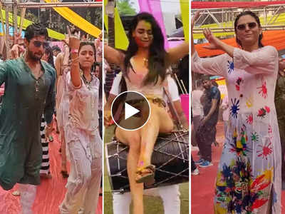 Holi Party Videos: देखिए टीवी स्टार्स की धमाकेदार होली, किसी ने लिपलॉक तो किसी ने किया ढोल पर चढ़कर डांस